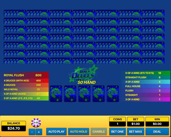 scr_Bonus Deuces Wild 50 Hand