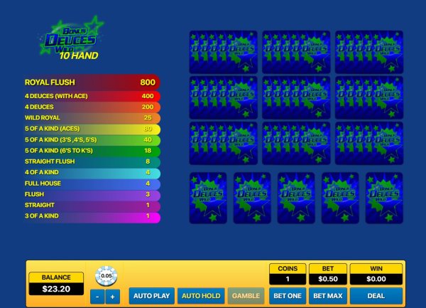 scr_Deuces Wild 10 Hand