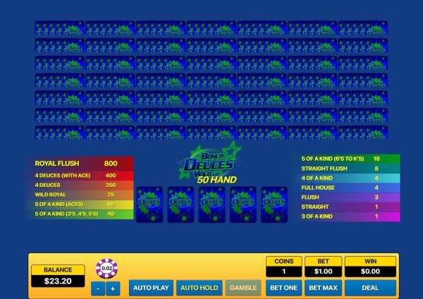 scr_Deuces Wild 50 Hand