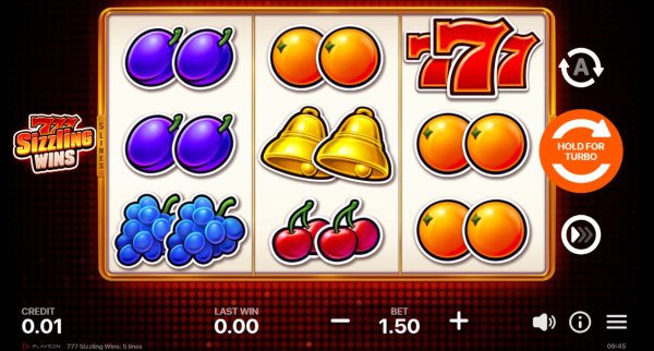 scr_777 Sizzling Wins: 5 Lines