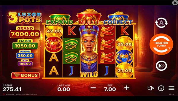 scr_3 Luxor Pots: Hold and Win
