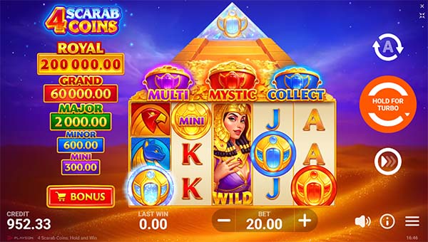 scr_4 Scarab Coins: Hold and Win