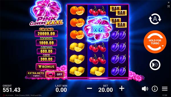 scr_Pink Clovers XXXL: Hold and Win
