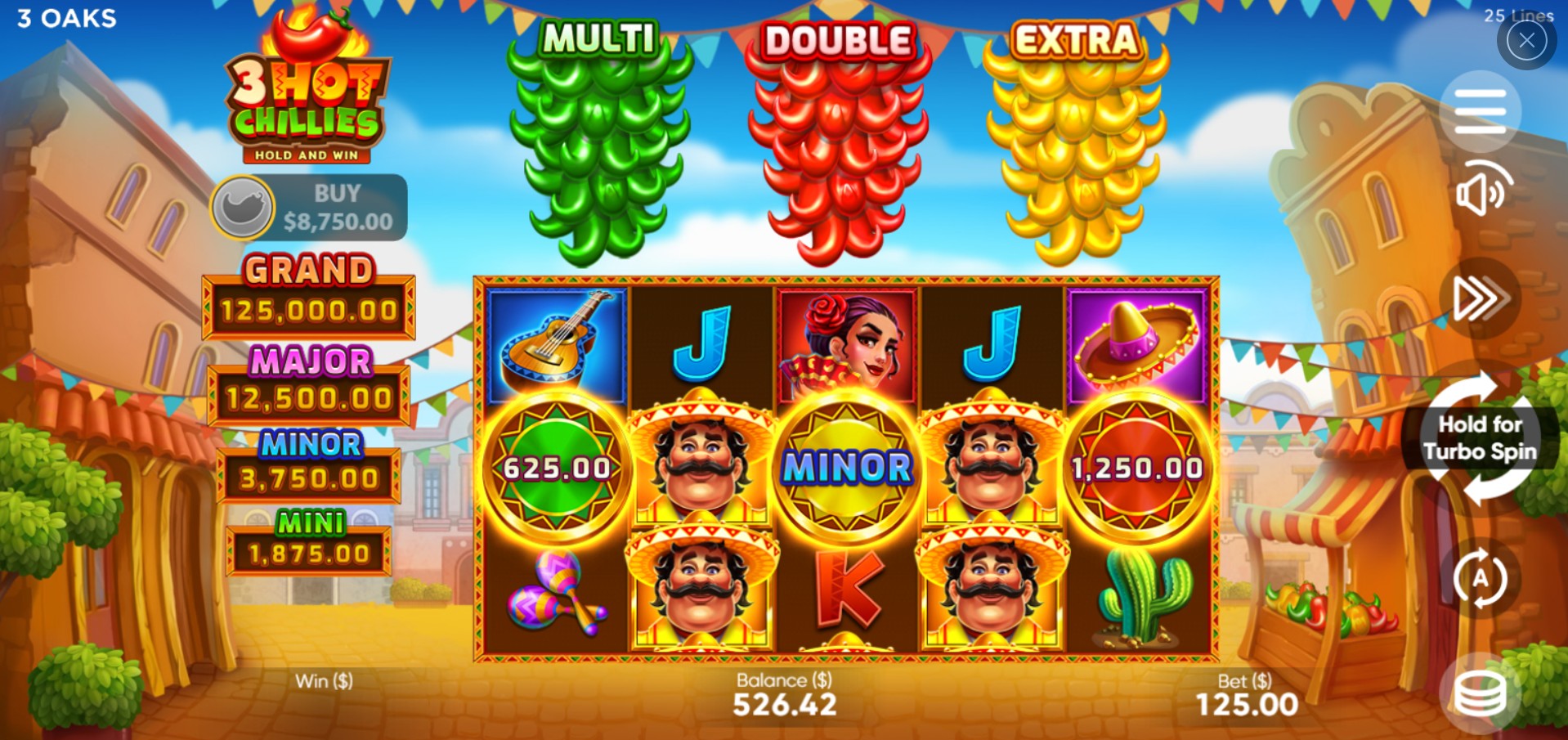 scr_3 Hot Chillies: Hold and Win