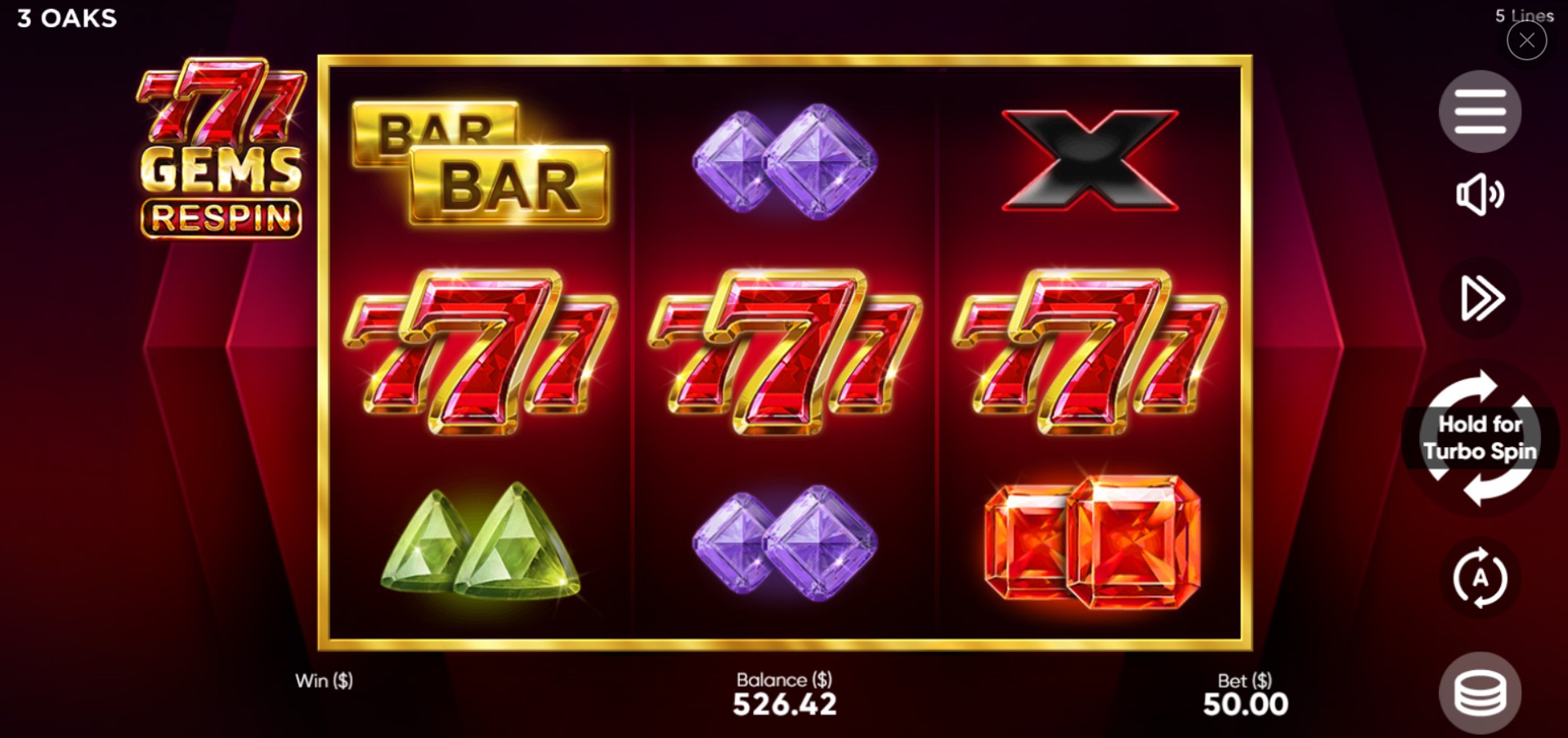 scr_777 Gems: Respin