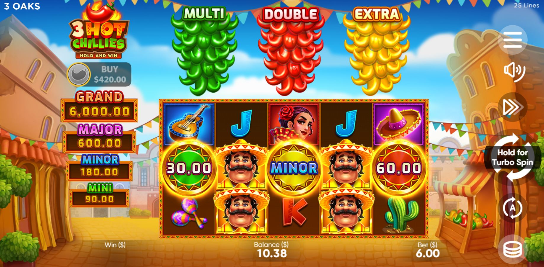 scr_3 Hot Chillies: Hold and Win