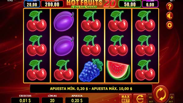 scr_Hot Fruits 20 Cash Spins