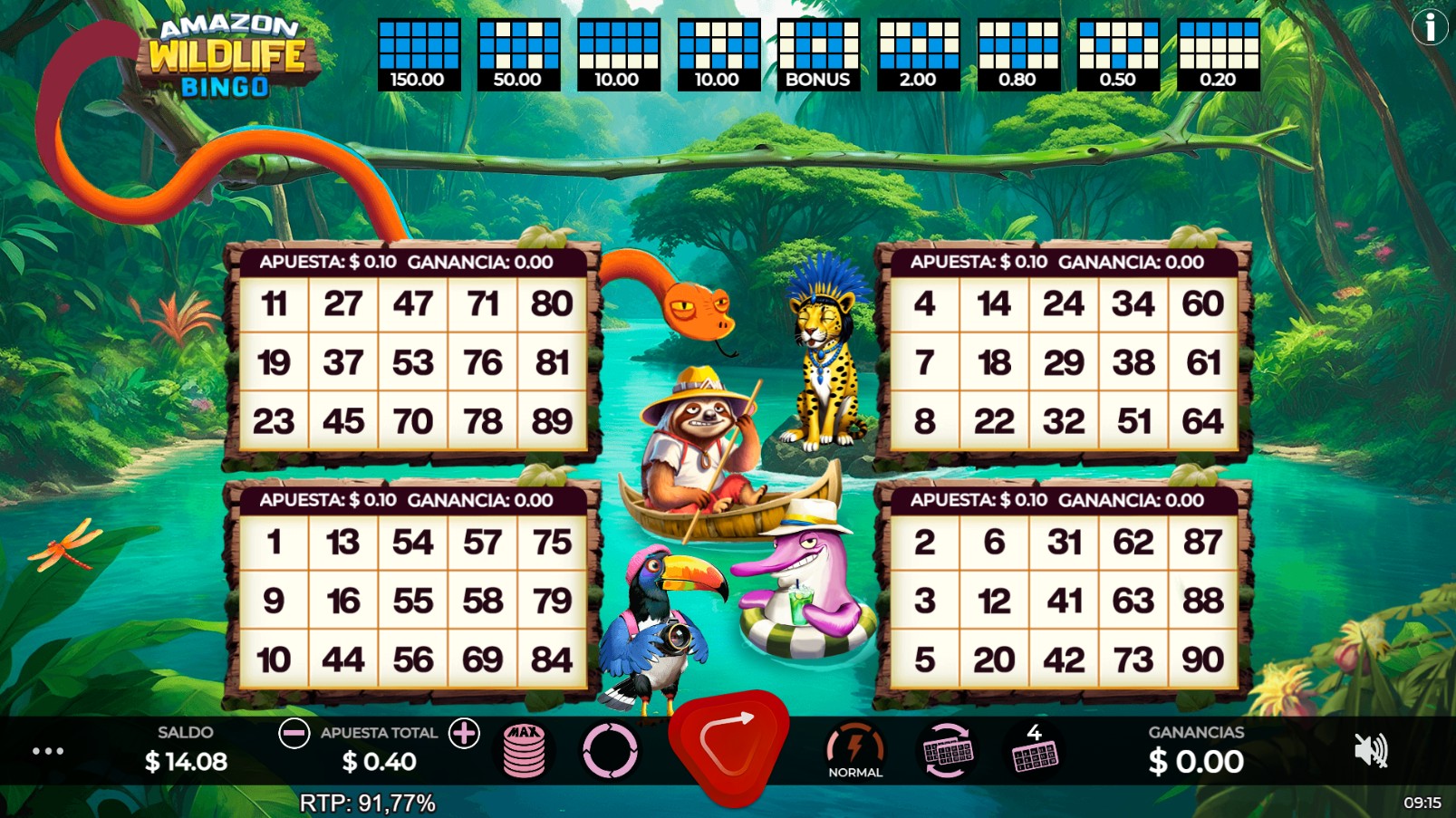 scr_Bichos da Amazônia Bingo