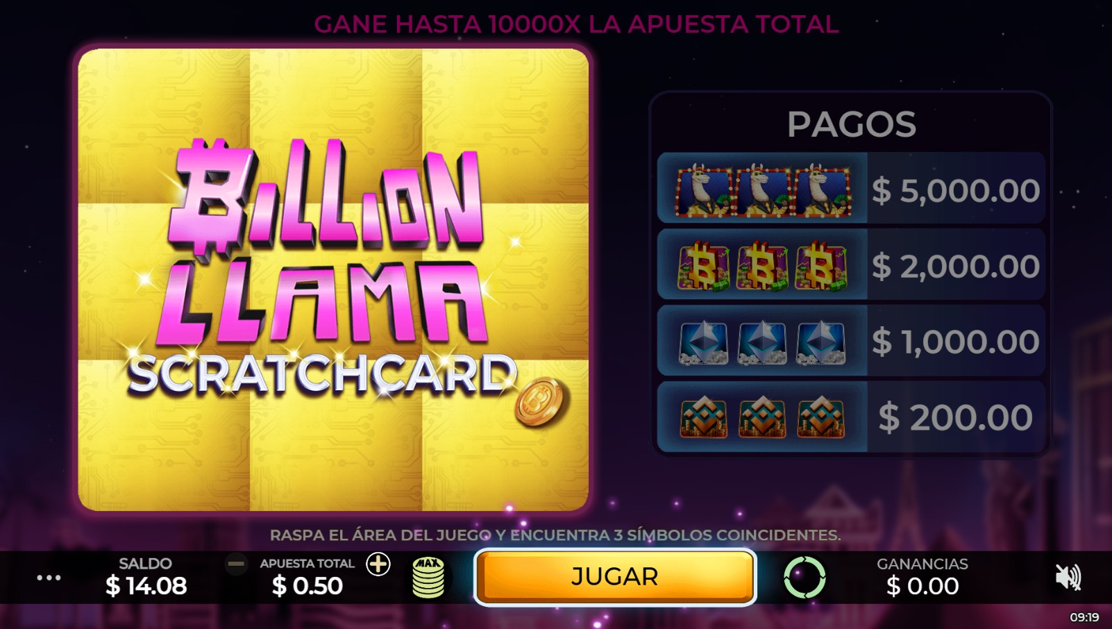 scr_Billion Llama Scratchcard