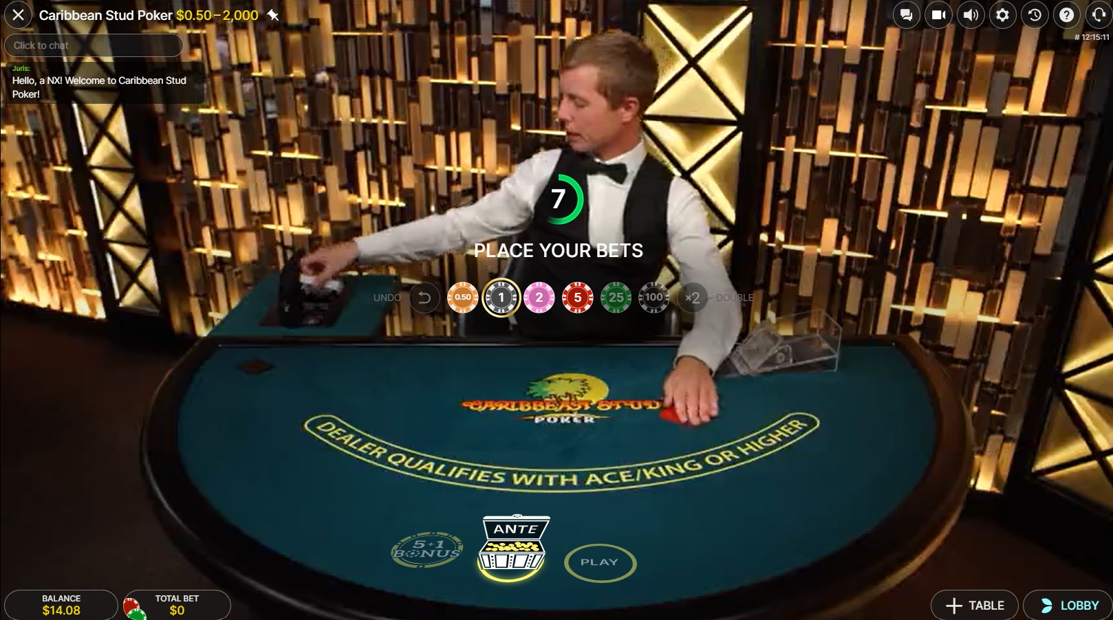 scr_Caribbean Stud Poker