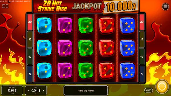 scr_20 Hot Strike Dice Jackpot