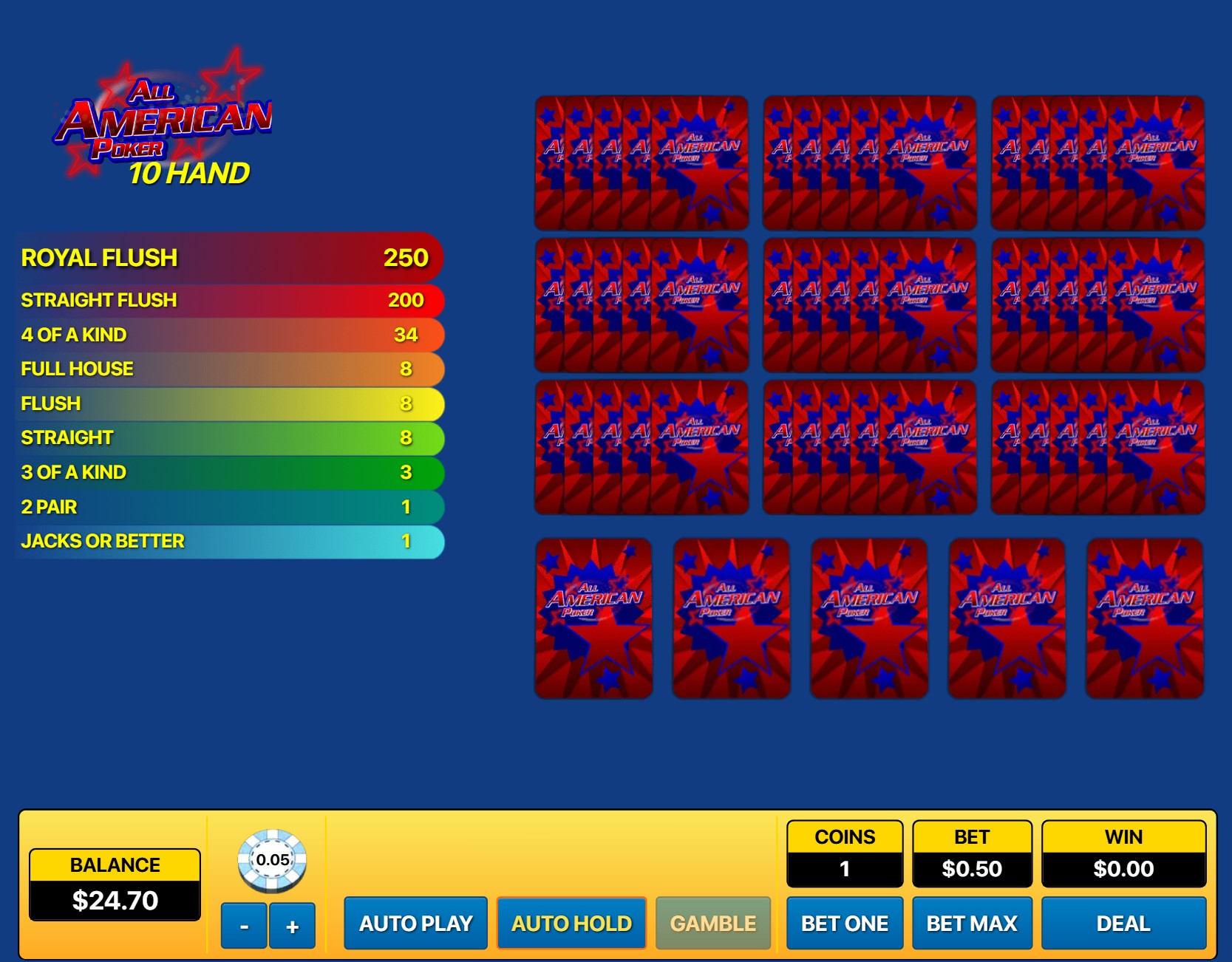 scr_All American Poker 10 Hand