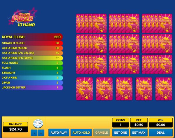 scr_Bonus Poker 10 Hand