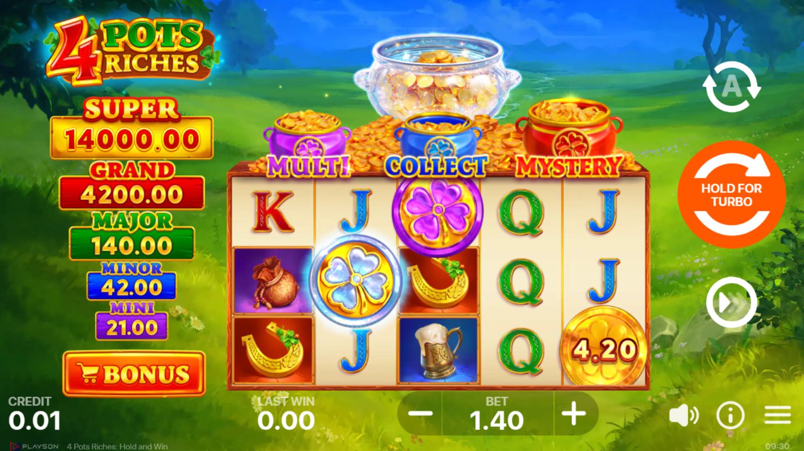 scr_4 Pots Riches: Hold and Win