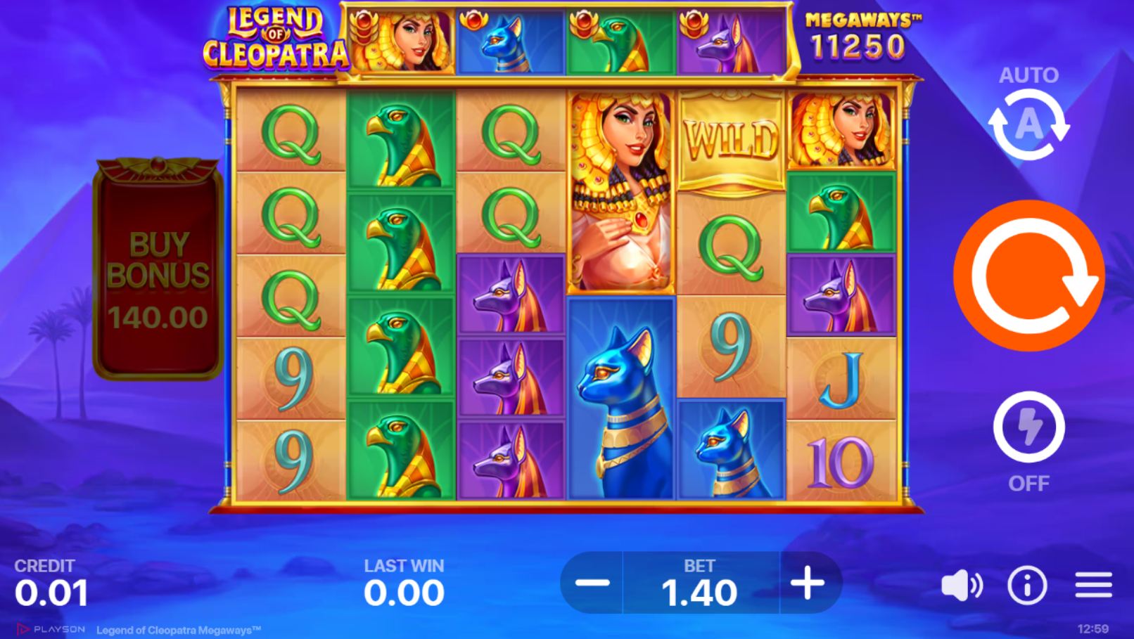 scr_Legend of Cleopatra Megaways