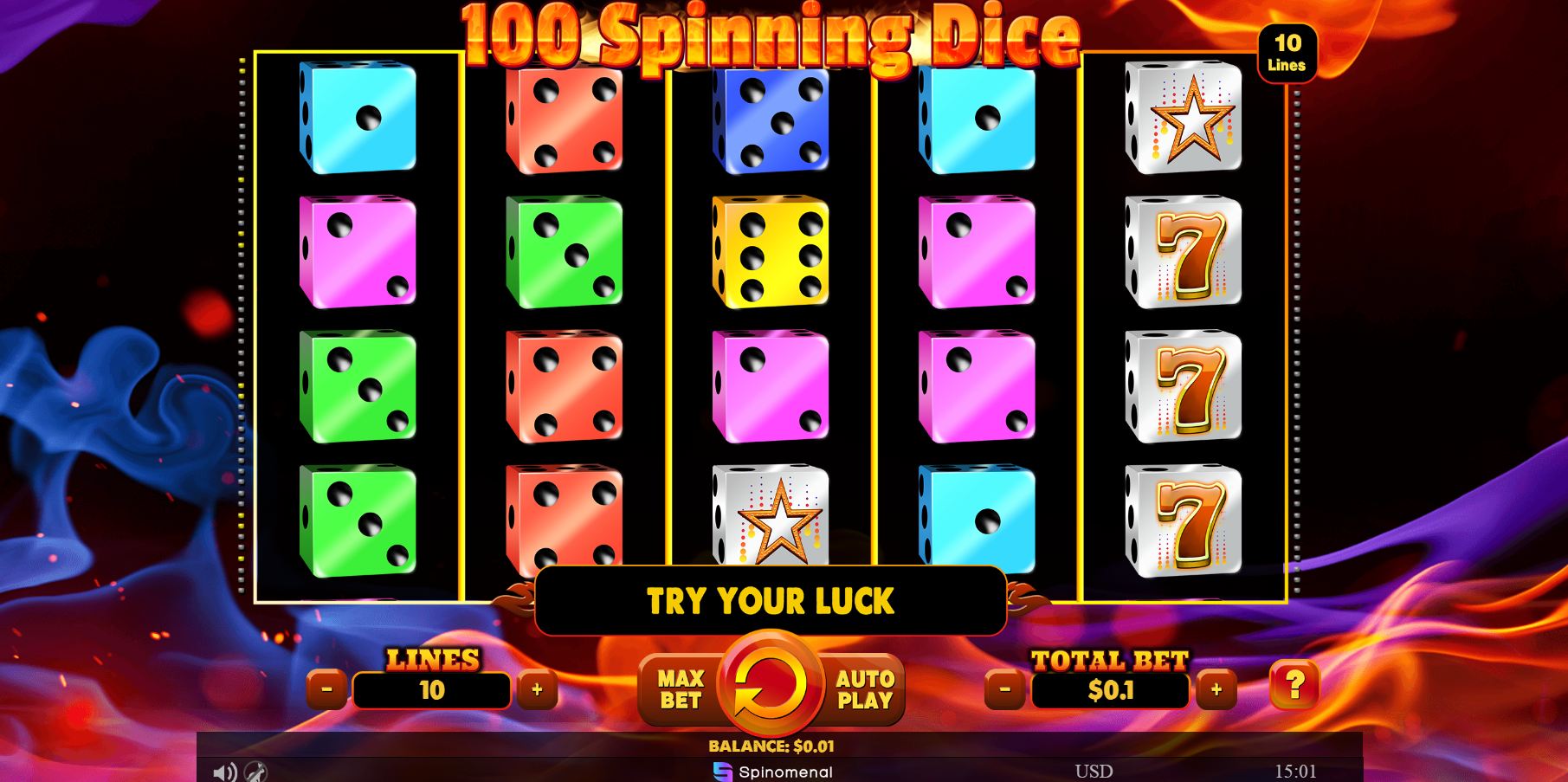 scr_100 Spinning Dice