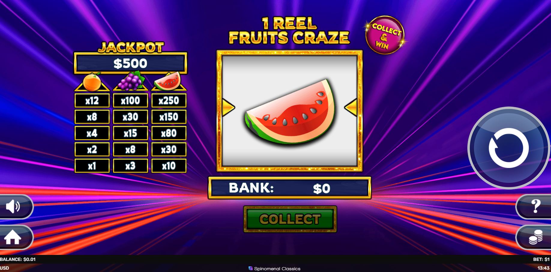 scr_1 Reel - Fruits Craze