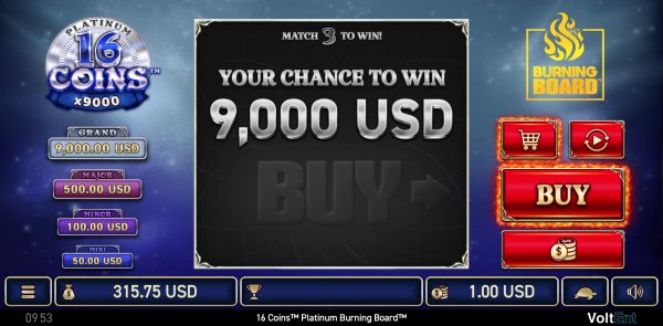 scr_16 Coins™ Platinum Burning Board™